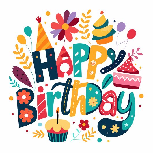 Carte De Correspondance Joyeux Anniversaire