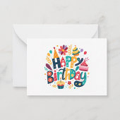 Carte De Correspondance Joyeux Anniversaire