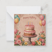 Carte De Correspondance Joyeux anniversaire (Devant)