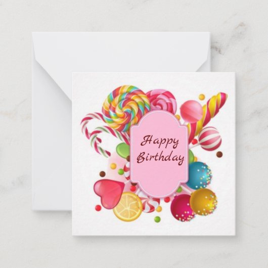 Carte De Correspondance Joyeux anniversaire (Devant)