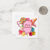 Carte De Correspondance Joyeux anniversaire (Devant/Arrière en situation)