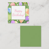 Carte De Correspondance Joyeux anniversaire ! (Devant / Derrière)