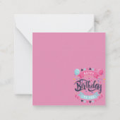 Carte De Correspondance Joyeux Anniversaire Enfants Mignons (Dos)
