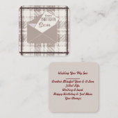Carte De Correspondance Joyeux Anniversaire Fils (Devant / Derrière)
