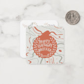 Carte De Correspondance Joyeux Anniversaire Frère (Devant/Arrière en situation)
