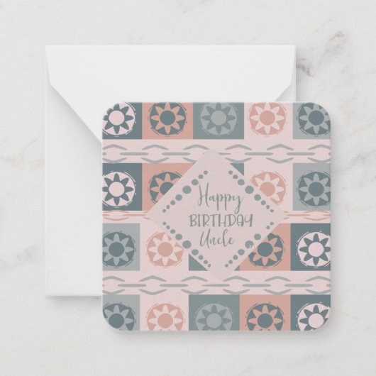 Carte De Correspondance Joyeux Anniversaire Oncle (Devant)