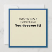 Carte De Correspondance Joyeux anniversaire papa carré Inspirivity moderne (Dos)