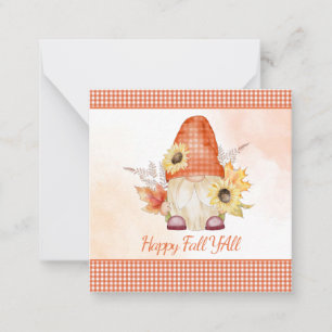 Carte De Correspondance Joyeux Automne à Tous les Gnomes