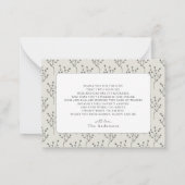 Carte De Correspondance Joyeux Baby shower d'arbre de Noël (Dos)