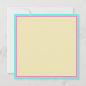 Carte De Correspondance Joyeux Bunny de Pâques mignonette Pink Pastel Insp (Dos)