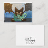 Carte De Correspondance Joyeux chauve-souris d'anniversaire (Devant / Derrière)