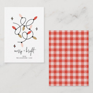 Carte De Correspondance Joyeux et lumineux Noël