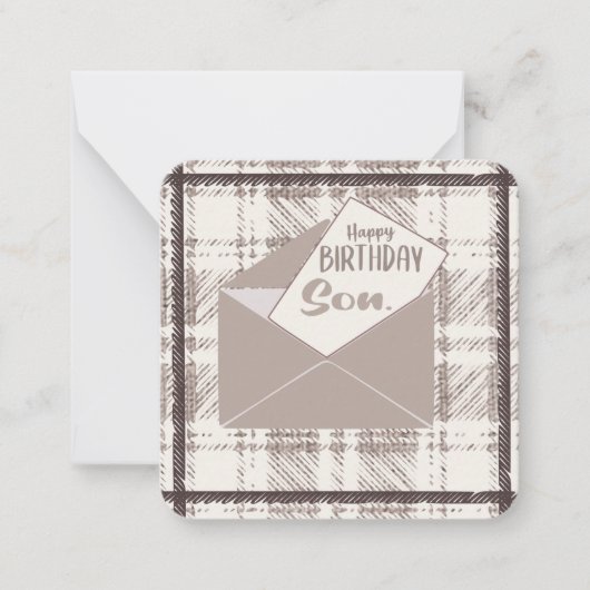 Carte De Correspondance Joyeux Fils d'anniversaire (Devant)