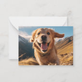 Carte De Correspondance Joyeux Golden Retriever en cours (Devant)