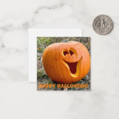 Carte De Correspondance Joyeux Halloween ! (Devant/Arrière en situation)