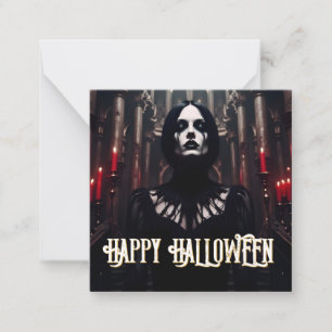 Carte De Correspondance Joyeux Halloween – Célébration sombre gothique