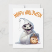 Carte De Correspondance Joyeux Halloween Ghoul (Dos)