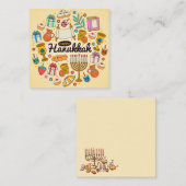 Carte De Correspondance Joyeux Hanoucca (Devant / Derrière)