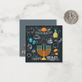 Carte De Correspondance Joyeux Hanouka (Devant/Arrière en situation)