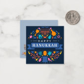Carte De Correspondance Joyeux Hanoukka (Devant/Arrière en situation)