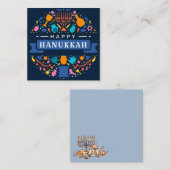 Carte De Correspondance Joyeux Hanoukka (Devant / Derrière)