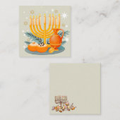 Carte De Correspondance Joyeux Hanoukka (Devant / Derrière)