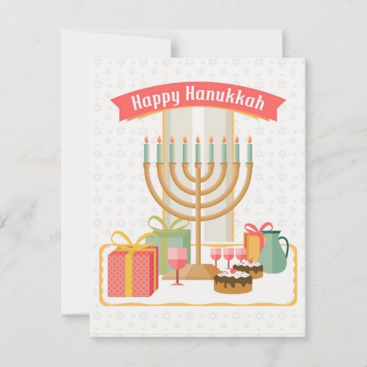 Carte De Correspondance Joyeux Hanukka (Devant)