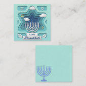 Carte De Correspondance Joyeux Hanukkah (Devant / Derrière)