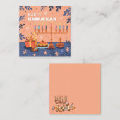 Carte De Correspondance Joyeux Hanukkah (Devant / Derrière)
