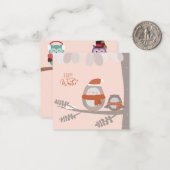 Carte De Correspondance Joyeux Hiver (Devant/Arrière en situation)