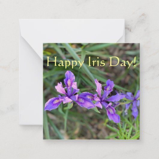 Carte De Correspondance Joyeux Iris Day ! (Devant)
