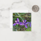 Carte De Correspondance Joyeux Iris Day ! (Devant/Arrière en situation)