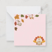 Carte De Correspondance Joyeux jour de l'Action de grâce (Dos)