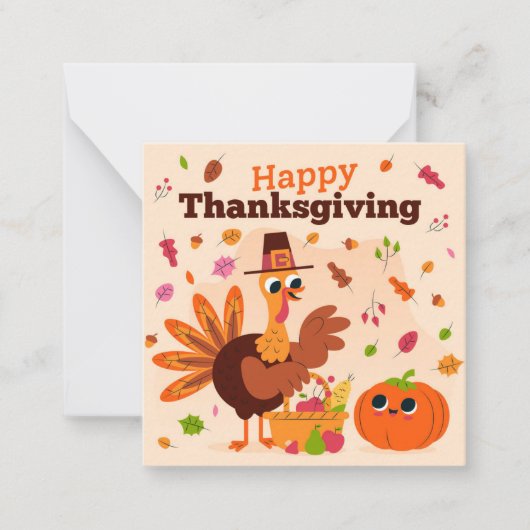 Carte De Correspondance Joyeux jour de Thanksgiving (Devant)