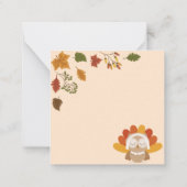 Carte De Correspondance Joyeux jour de Thanksgiving (Dos)