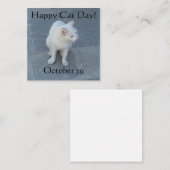 Carte De Correspondance Joyeux Jour des Chats ! (Devant / Derrière)