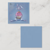 Carte De Correspondance Joyeux Lapin de Pâques (Devant / Derrière)