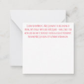 Carte De Correspondance Joyeux Mărțișor ! (Dos)