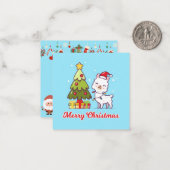 Carte De Correspondance Joyeux Noël (Devant/Arrière en situation)