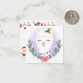 Carte De Correspondance Joyeux Noël (Devant/Arrière en situation)