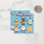 Carte De Correspondance Joyeux Noël (Devant/Arrière en situation)