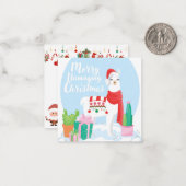 Carte De Correspondance Joyeux Noël (Devant/Arrière en situation)