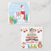 Carte De Correspondance Joyeux Noël (Devant / Derrière)