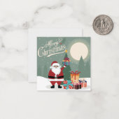 Carte De Correspondance Joyeux Noël (Devant/Arrière en situation)