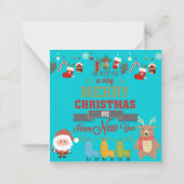 Carte De Correspondance Joyeux Noël (Dos)