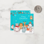 Carte De Correspondance Joyeux Noël (Devant/Arrière en situation)