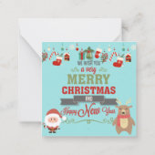 Carte De Correspondance Joyeux Noël (Dos)