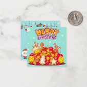 Carte De Correspondance Joyeux Noël (Devant/Arrière en situation)