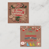 Carte De Correspondance Joyeux Noël (Devant / Derrière)