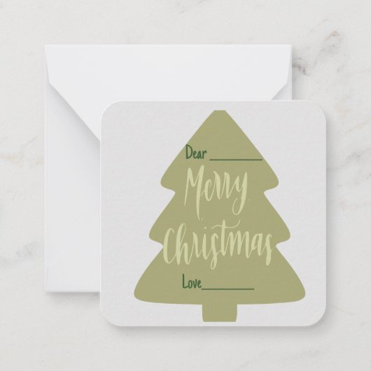 Carte De Correspondance Joyeux Noël (Dos)